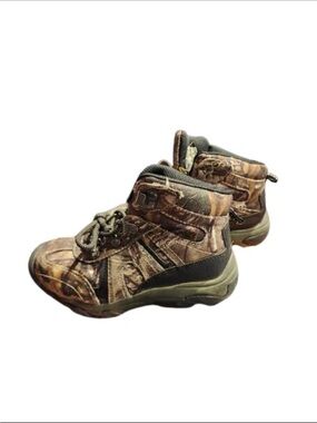 Realtree Brown Camo Kids High-Top Hiking Boots